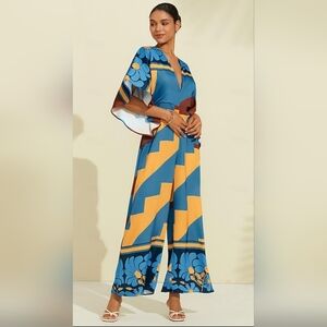 Colorful Ador Satin Jumper  Sz L 💕LOVELY💕